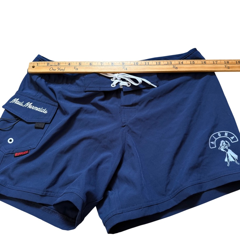 Maui Rippers NAVY 5" CLASSIC BOARDSHORT Surfing Short Beachcore Athleisure - Picture 9 of 11